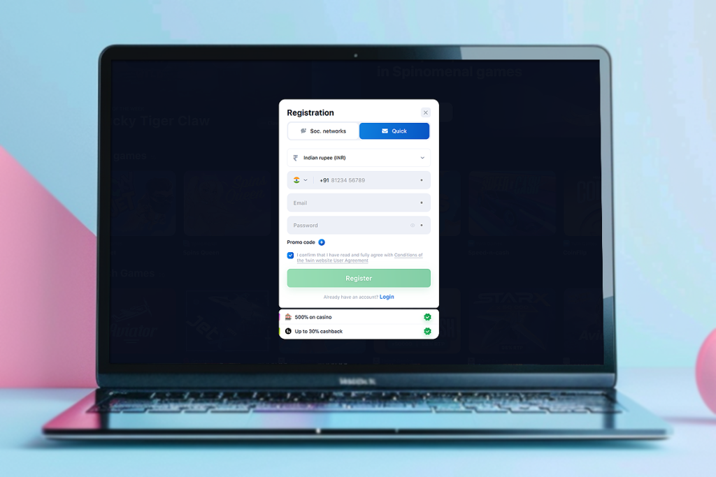 Aviator Game Registration Process